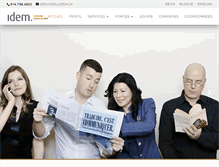 Tablet Screenshot of idem.ca